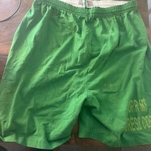 Green Athletic Shorts